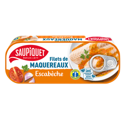 Filets de maquereaux sauce escabèche SAUPIQUET - 169g