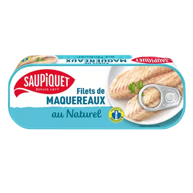 Filets de maquereaux au naturel SAUPIQUET - 95g