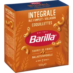 Pâtes Coquillettes au blé complet Integrale BARILLA - 500g