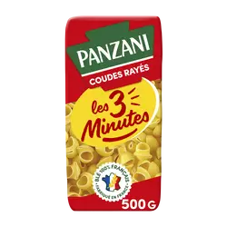 Pâtes COUDES RAYES 3 minutes PANZANI - 500g