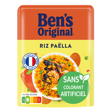 Riz cuisiné façon Paëlla express 2min BEN'S ORIGINAL - Sachet micro-ondable 220g