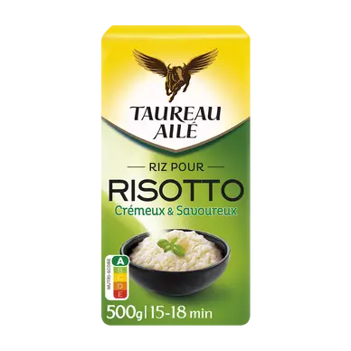 Riz pour risotto crémeux & savoureux 15-18mn TAUREAU AILE, 500g