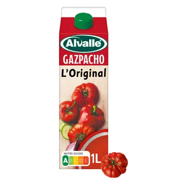 Gazpacho soupe froide de légumes ALVALLE - Brique 1l