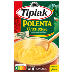 Polenta Onctueuse sans résidus de pesticides TIPIAK - 4x100g