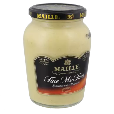 Moutarde mi forte MAILLE, bocal de 355g