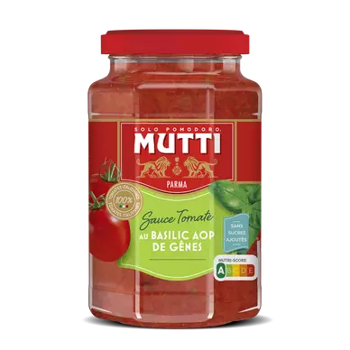 Sauce tomates et basilic MUTTI 400g
