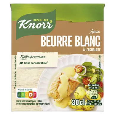 Sauce au beurre blanc KNORR, 30cl