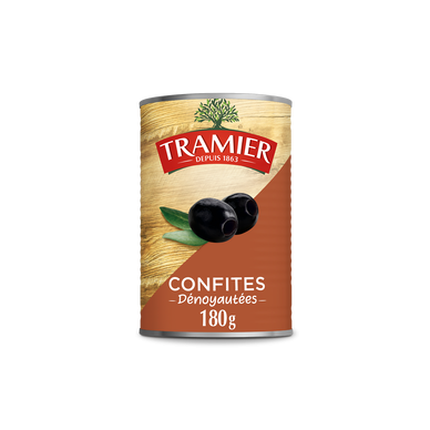 Olives noires confite dénoyautées TRAMIER, 180g