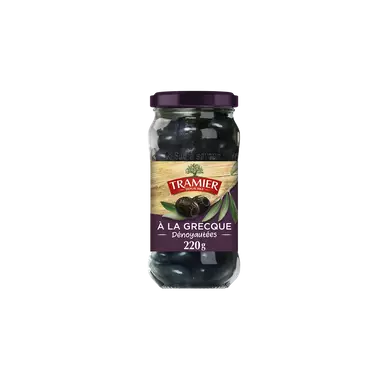 Olives noires à la grecque dénoyautées TRAMIER, 220g