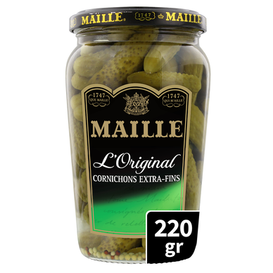 Cornichons extra fins MAILLE, 220g