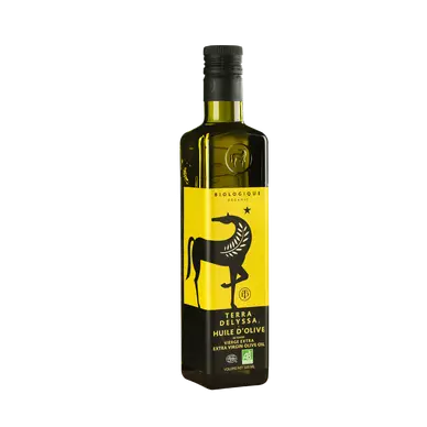 Huile d'Olive Vierge Extra bio TERRA DELYSSA bouteille en verre 50cl
