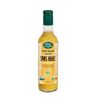 Sauce salade bio sans huile Dijonnaise JARDIN D'ORANTE, Bouteille 50cL