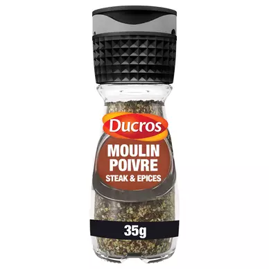 Moulin poivre pour steak DUCROS, moulin de 35g