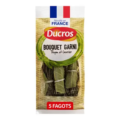 Bouquet garni thym et laurier, DUCROS, sachet de 5 fagots, 17g