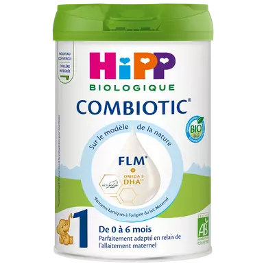 HIPP - Lait 1er age en poudre BIO 0-6M HIPP COMBIOTIC, de 0 à 6 mois - 800g