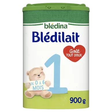 BLEDINA BLEDILAIT - Blédilait Goût Tout Doux, de 0 à 6 mois - 900g