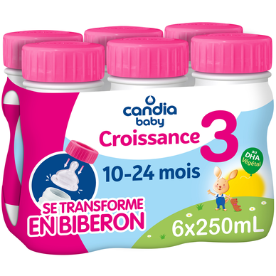 CANDIA CROISSANCE - Croissance, de 10 à 36 mois - 6x25cl