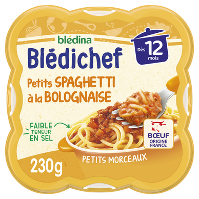 BLEDINA BLEDICHEF - Spaghetti à la bolognaise, dès 12 mois - 230g
