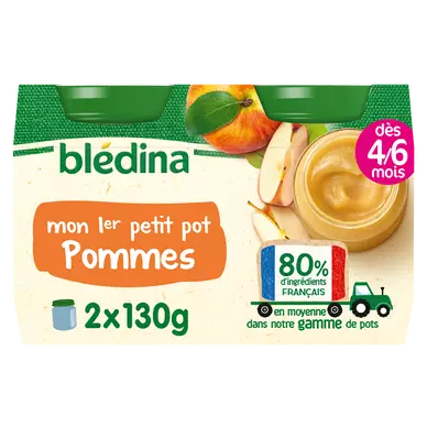 BLEDINA BLEDICHEF - Pommes, de 4 à 6 mois - 2x130g