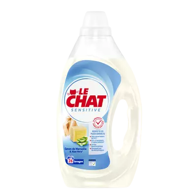 LE CHAT - Lessive liquide - Hypoallergénique - 26 lavages - 1.17 l