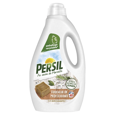 PERSIL - Lessive liquide - Fraicheur de Méditerranée - 40 lavages - 1.8 l