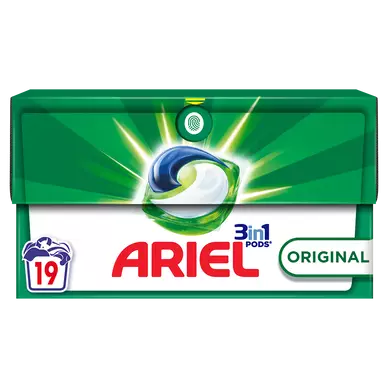 ARIEL - Lessive en Capsules - 3 en 1 - 19 lavages - 390 g