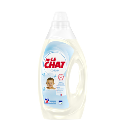 LE CHAT - Lessive liquide - Pour bébé - 35 lavages - 1.575 l