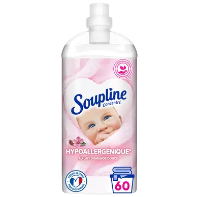 Assouplissant concentré hypoallergénique SOUPLINE 1,35l