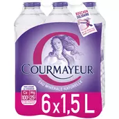Eau minérale naturelle COURMAYEUR, 6x1,5l