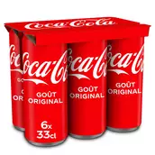 Soda COCA-COLA Original - Pack Canettes 6x33cl