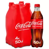 Soda COCA-COLA Original - Pack Bouteilles 4x50cl