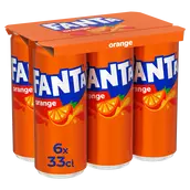 Soda FANTA Orange - Pack Canettes 6x33cl