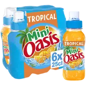 Boisson aux fruits Tropical OASIS - le pack de 6 bouteilles de 25cl