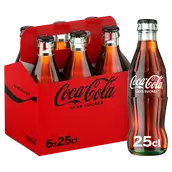 Soda COCA-COLA sans sucres - Pack Canettes 6x25cl