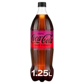 Soda COCA-COLA Cherry sans sucre - Bouteille 1,25L