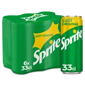 Soda SPRITE Citron - Citron Vert - Pack canettes 6x33cl