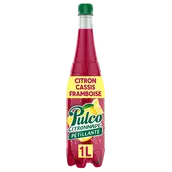 Boisson citronnade Citron, Cassis et Framboise PULCO - la bouteille de1L