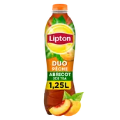 Boisson au thé à la pêche et abricot LIPTON ICE TEA, Bouteille 1,25l