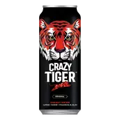 Boisson énergisante à la taurine CRAZY TIGER - Canette 50cl
