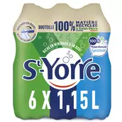 Eau minérale naturelle gazeuse ST YORRE, 6x1,15l