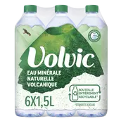 Eau minérale naturelle plate VOLVIC - 6x1,5l