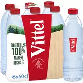 Eau minérale naturelle VITTEL - 6x50cl