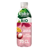 Eau infusée bio hibiscus litchi passion VOLVIC INFUSION - 75cl