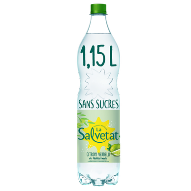 Eau gazeuse minérale aromatisée citron SALVETAT - 1,15l