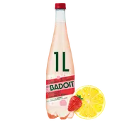 Eau gazeuse minérale aromatisée citron/fraise BADOIT BULLES DE FRUITS- 1l