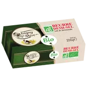 Beurre bio 1/2sel ISIGNY STE MERE, plaquette de 200g