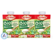 Crème entière biologique UHT 30%MG Président Brique 3x20cl