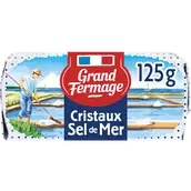 Beurre aux cristaux de sel Noirmoutier GRAND FERMAGE, 80% de MG, 125g