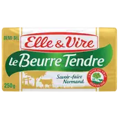 Beurre demi-sel tendre ELLE&VIRE - plaquette 250g