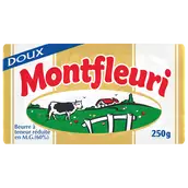 Beurre doux 60% MG MONTFLEURI - plaquette 250g